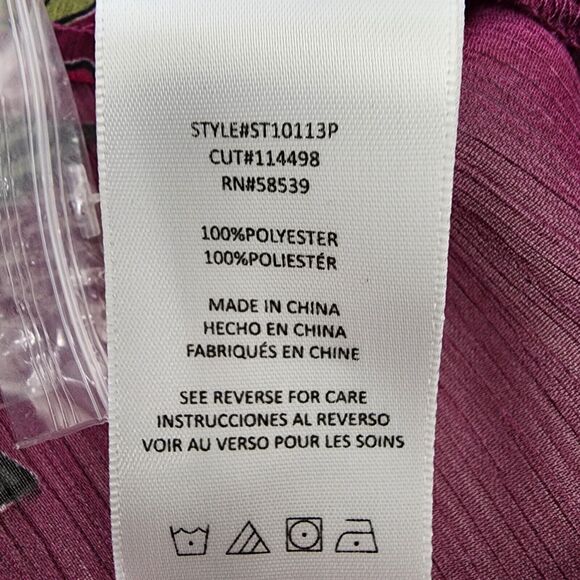 Kut from the kloth Shirt Women's Small Petite Jasmine Chiffon Button-Up Floral - Picture 10 of 11